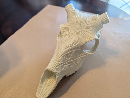 Whitetail Skull Art Style "Bloom" BAS