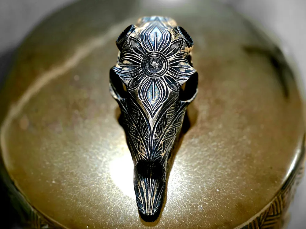 Whitetail Skull Art Style "Bloom" BAS - Image 2