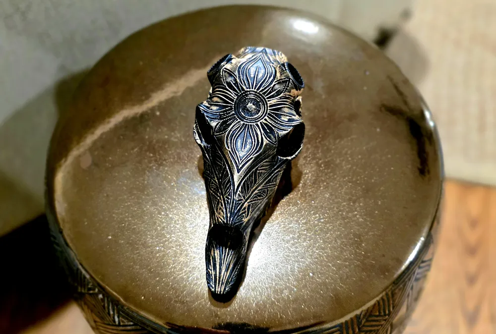 Whitetail Skull Art Style "Bloom" BAS - Image 3
