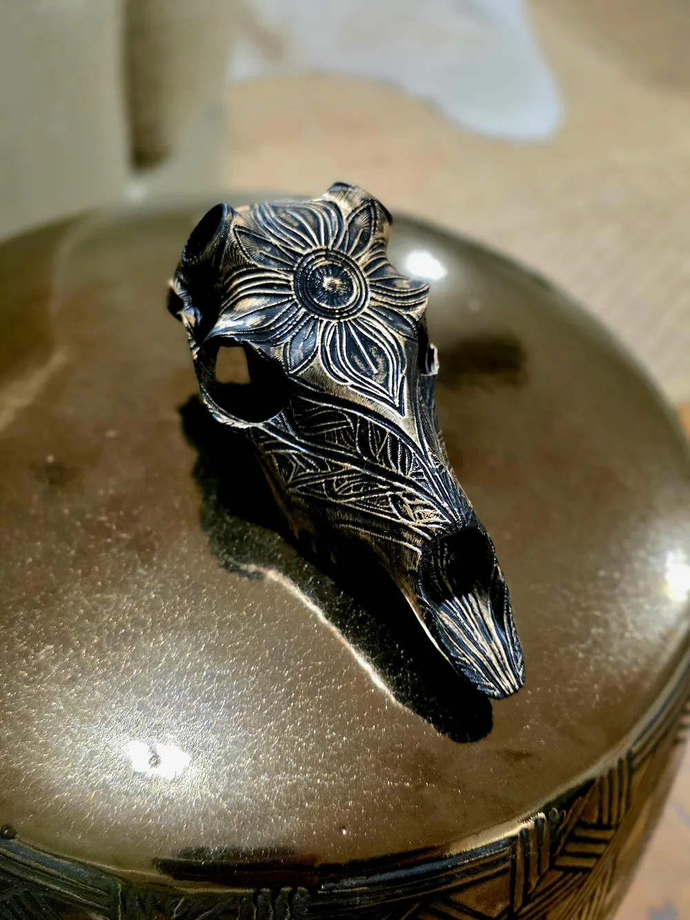 Whitetail Skull Art Style "Bloom" BAS - Image 4